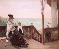 Morisot, Berthe - In a Villa at the Seaside
